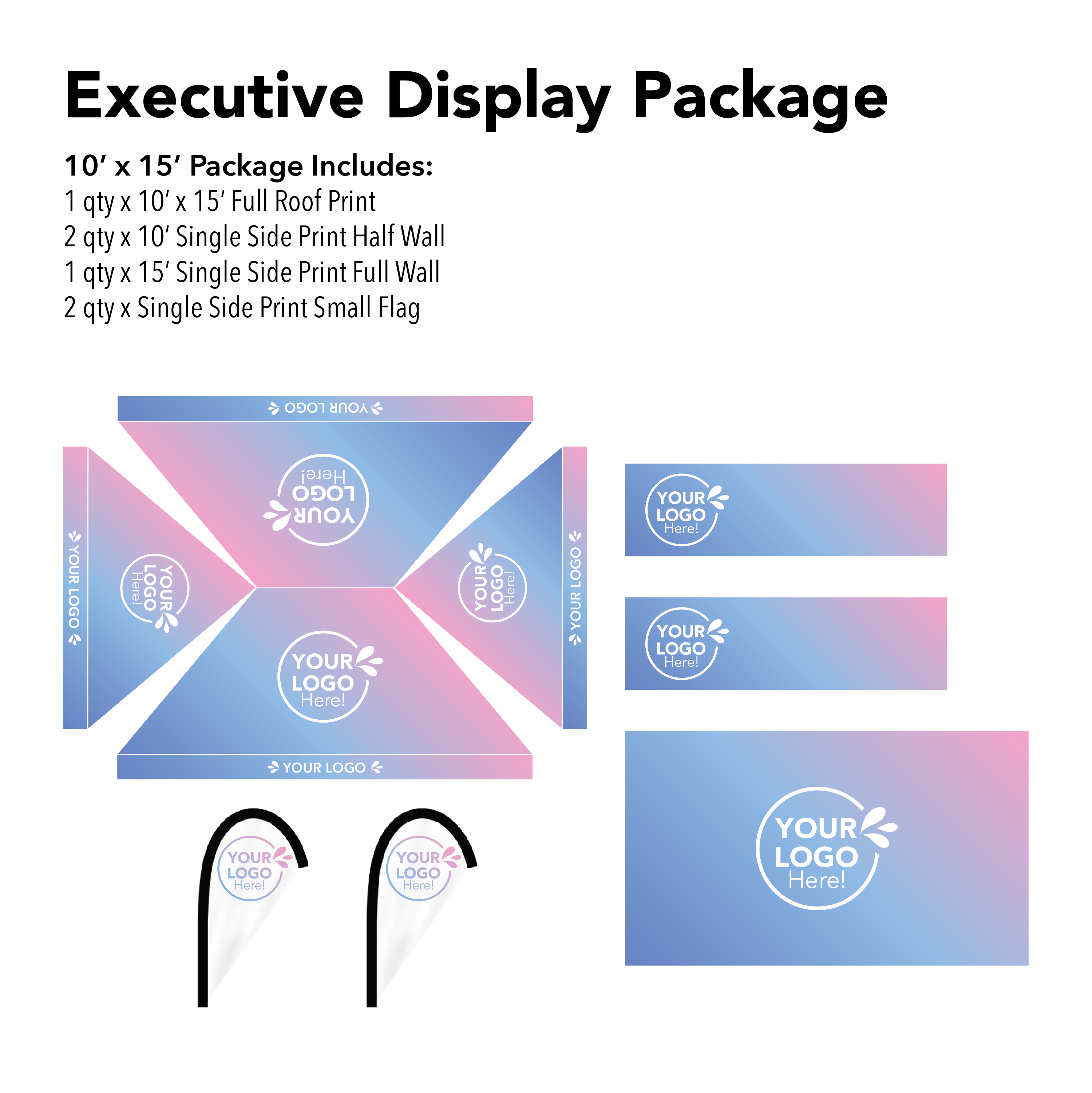 10’ x 15’ Custom Canopy | Executive Display Package Details