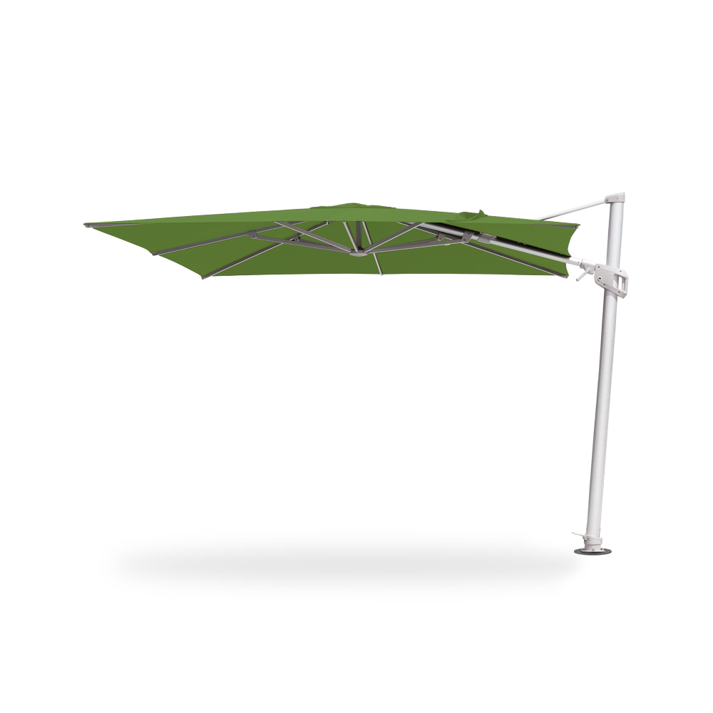 10×10 Cantilever 100 Series Umbrella in Macaw - Base Plate with Dynabolts