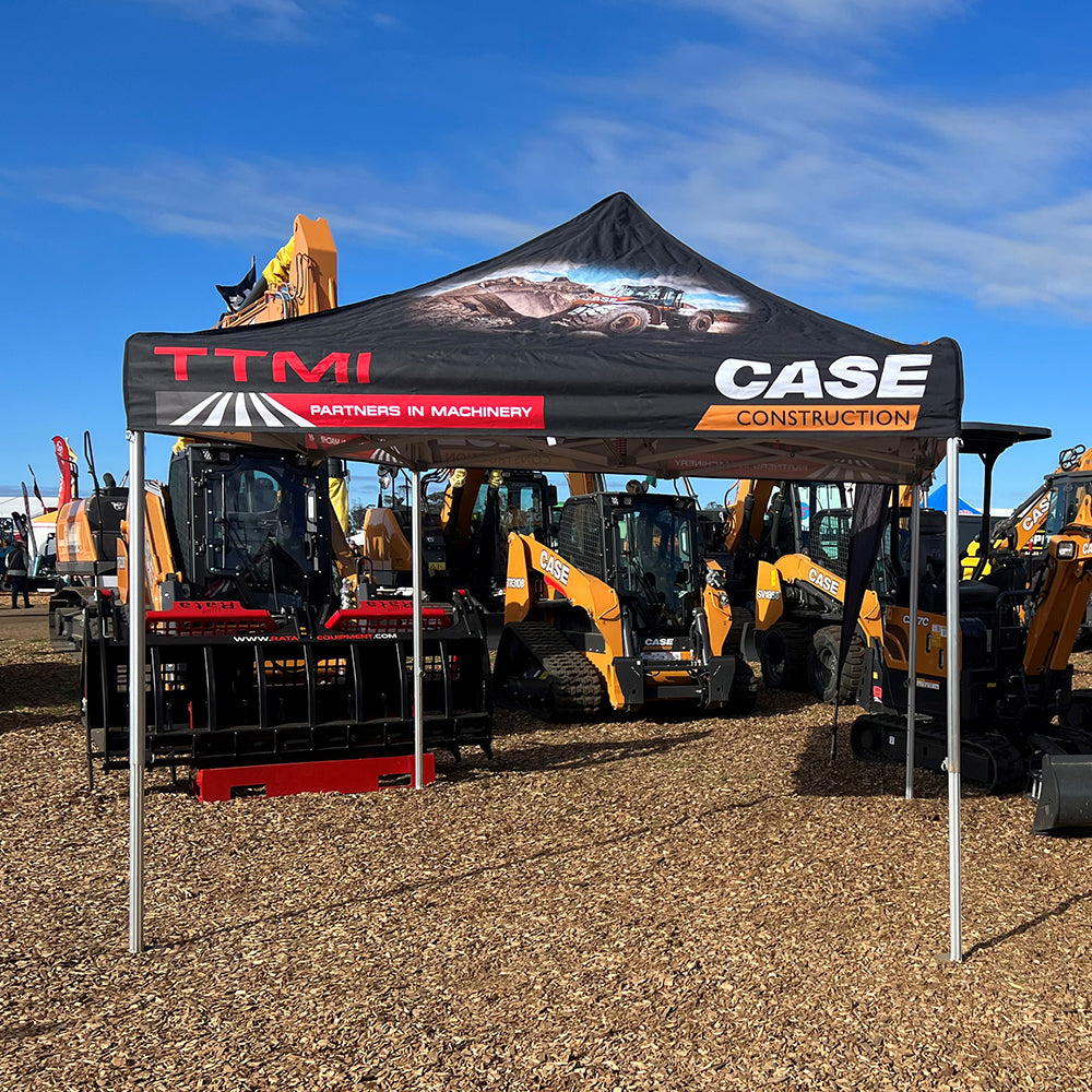 10x10 Custom Canopy Tent set up for outdoor event