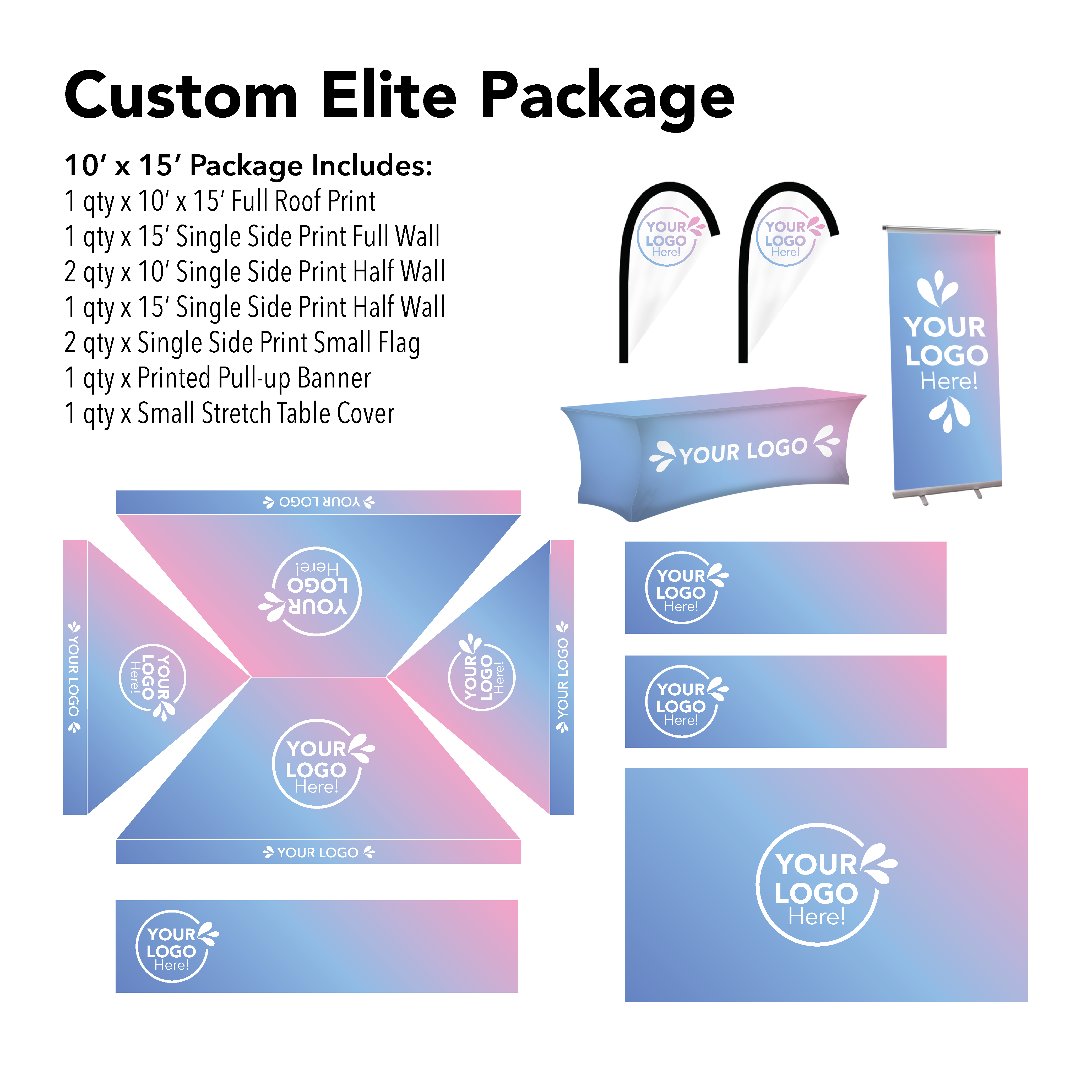 10x15 Custom Canopy Elite Package Details
