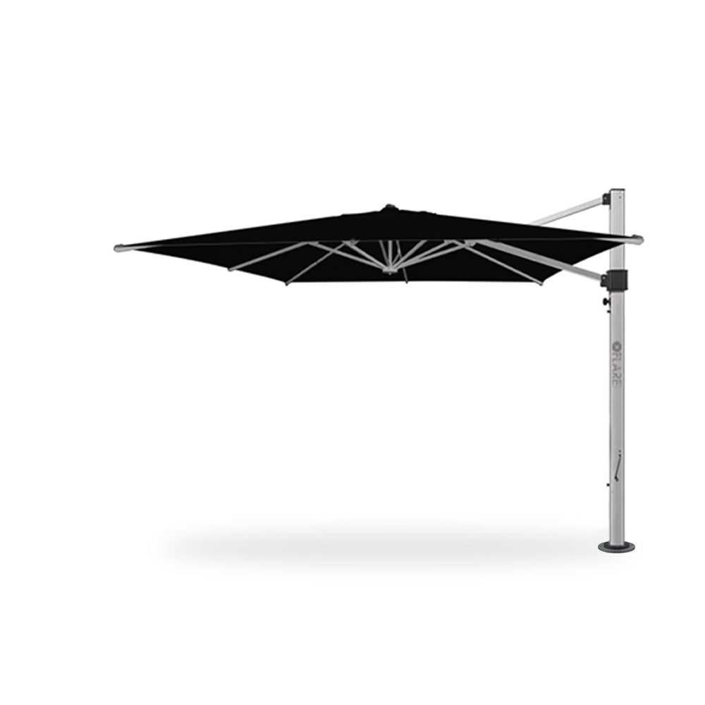 11' x 11' Cantilever Square Umbrellas in Black