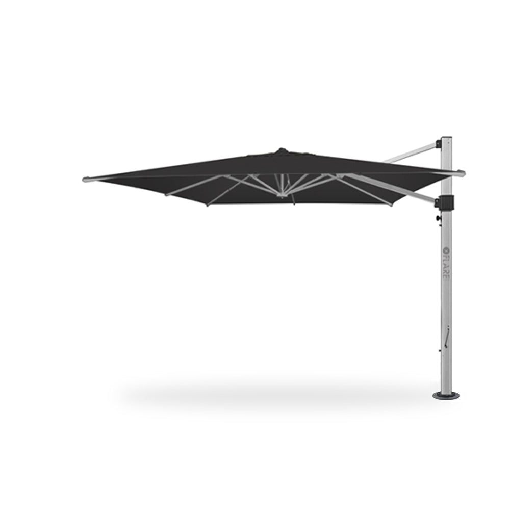 11' x 11' Cantilever Square Umbrellas in Charcoal