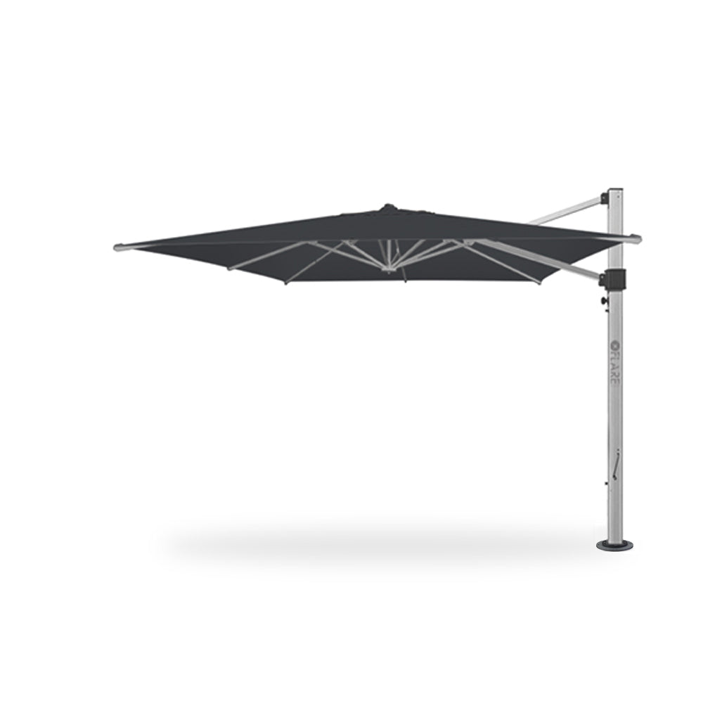 11' x 11' Cantilever Square Umbrellas in Gray
