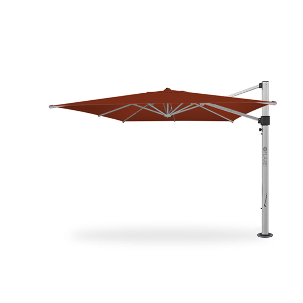11' x 11' Cantilever Square Umbrellas in Rust