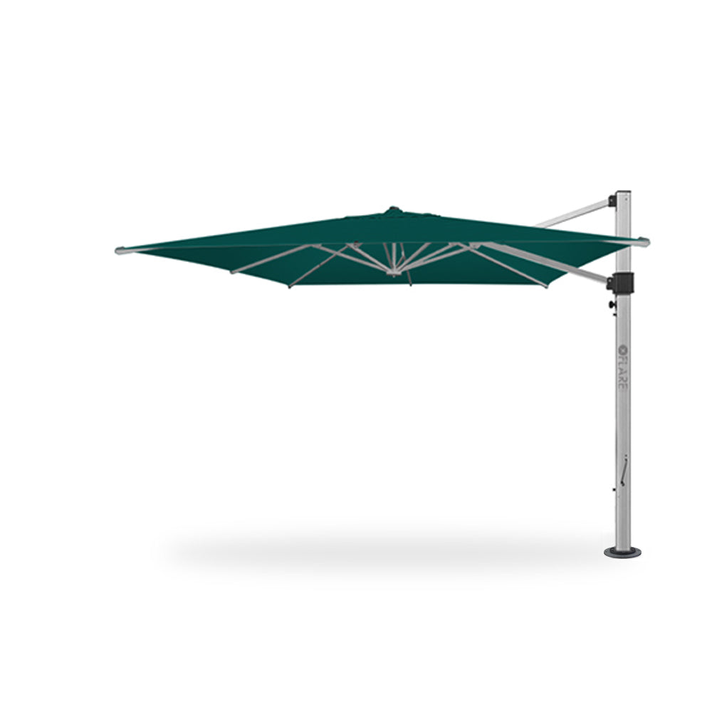 11' x 11' Cantilever Square Umbrellas in Teal
