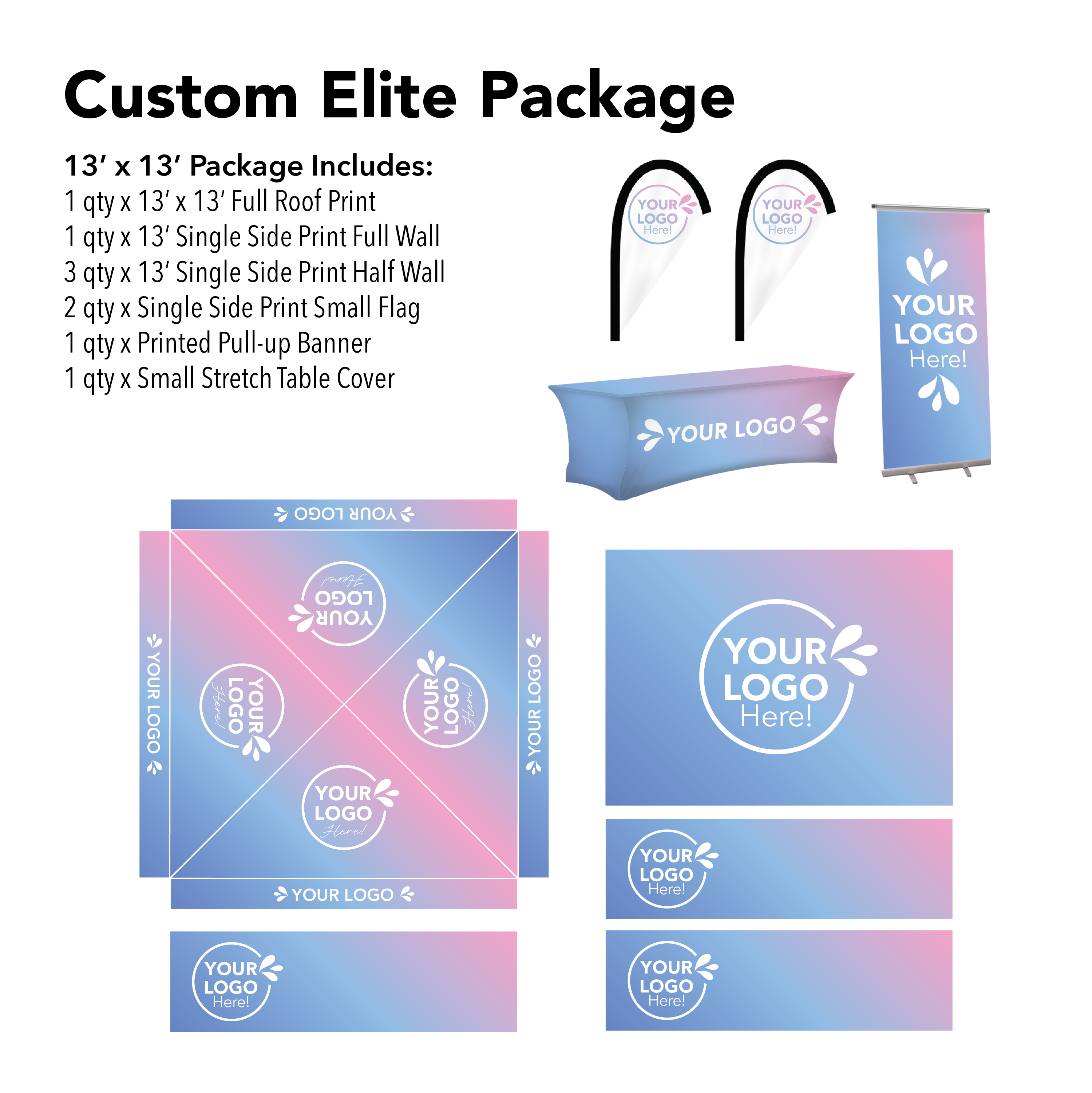 13x13 Custom Canopy Elite Package Details