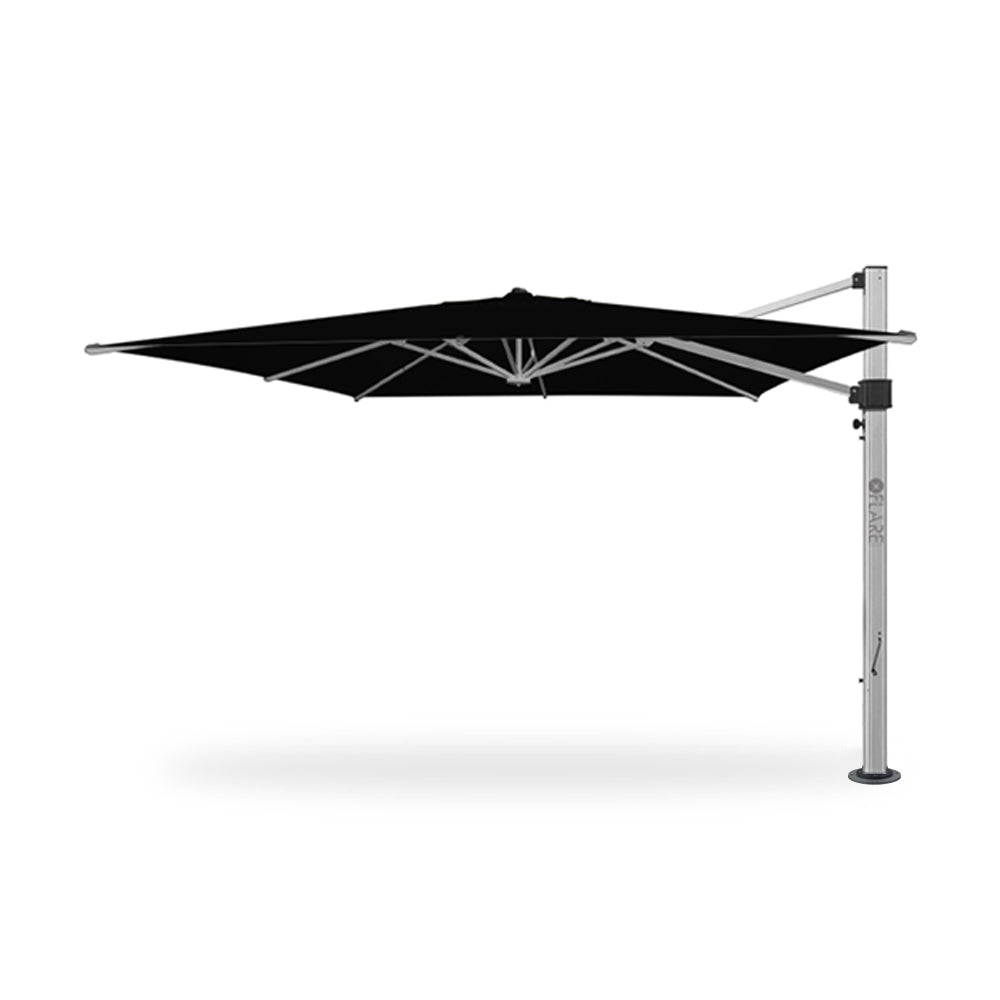 13' x 13' Cantilever Square Umbrellas in Black