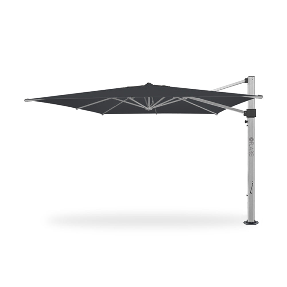 13' x 13' Cantilever Square Umbrellas in Gray