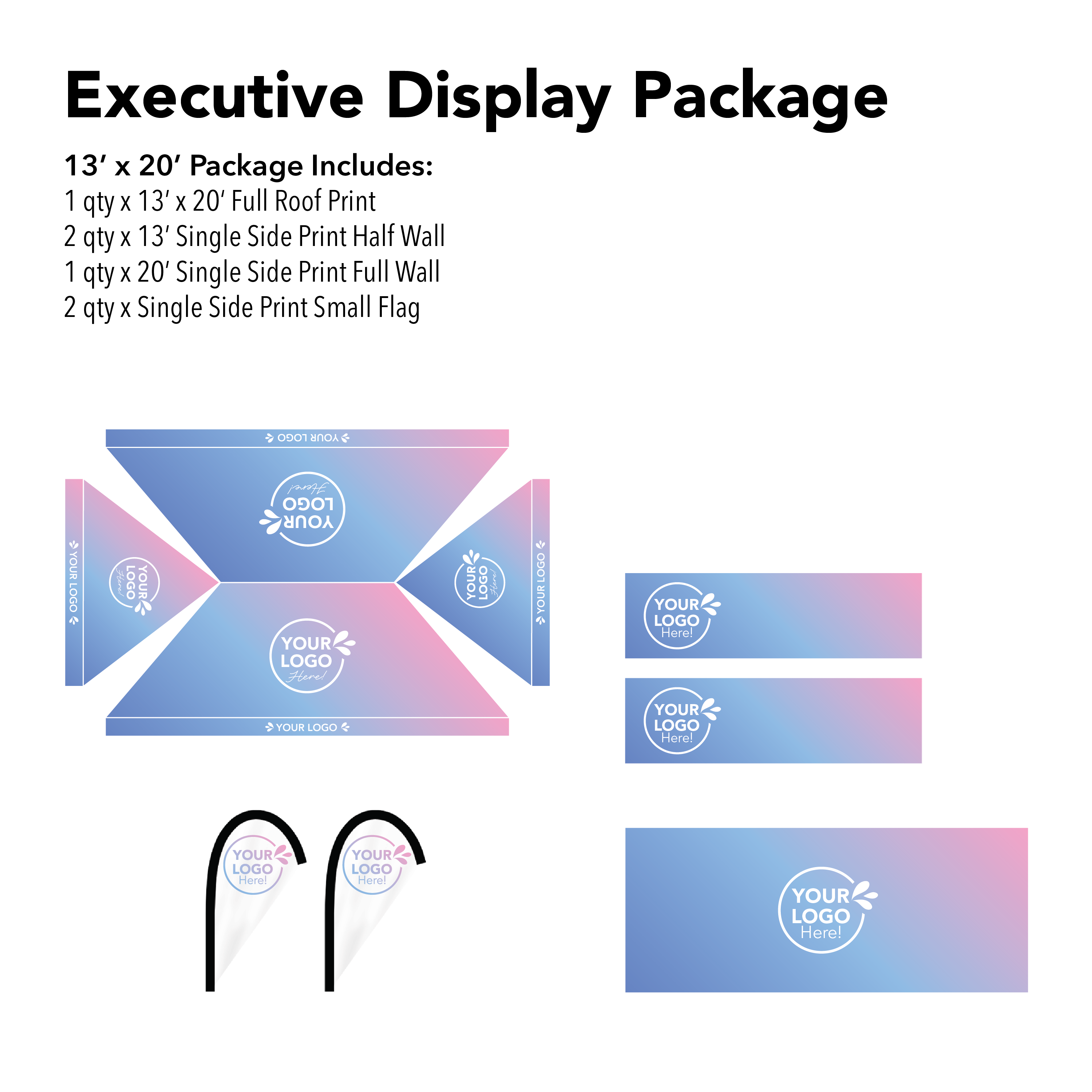 13x20 Custom Canopy Executive Display Package Details