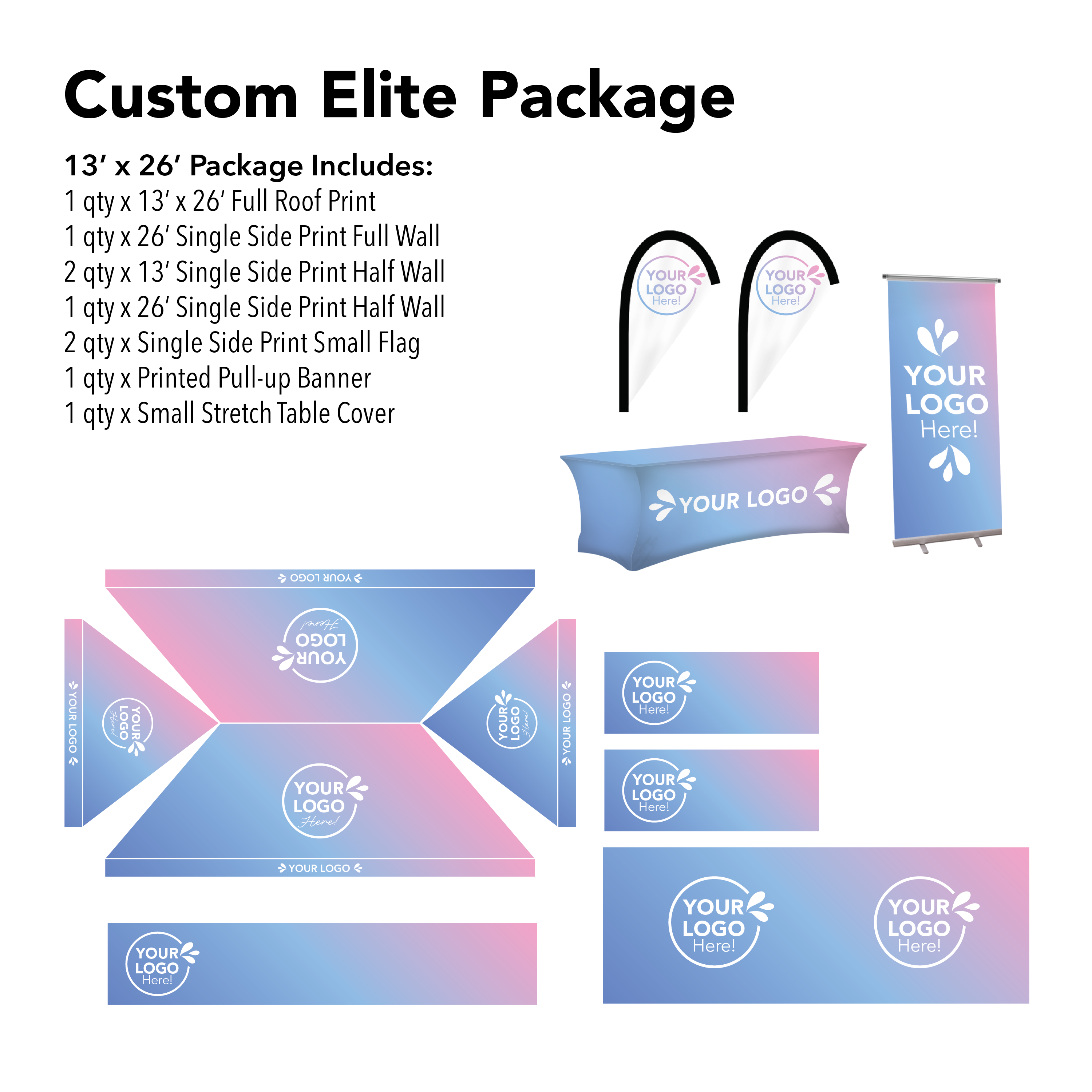 13' x 26' Custom Canopy Elite Package Details