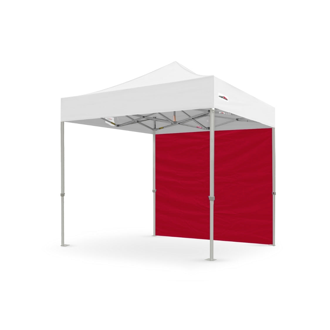 8' Plain Canopy Full Wall Red - Extreme Canopy