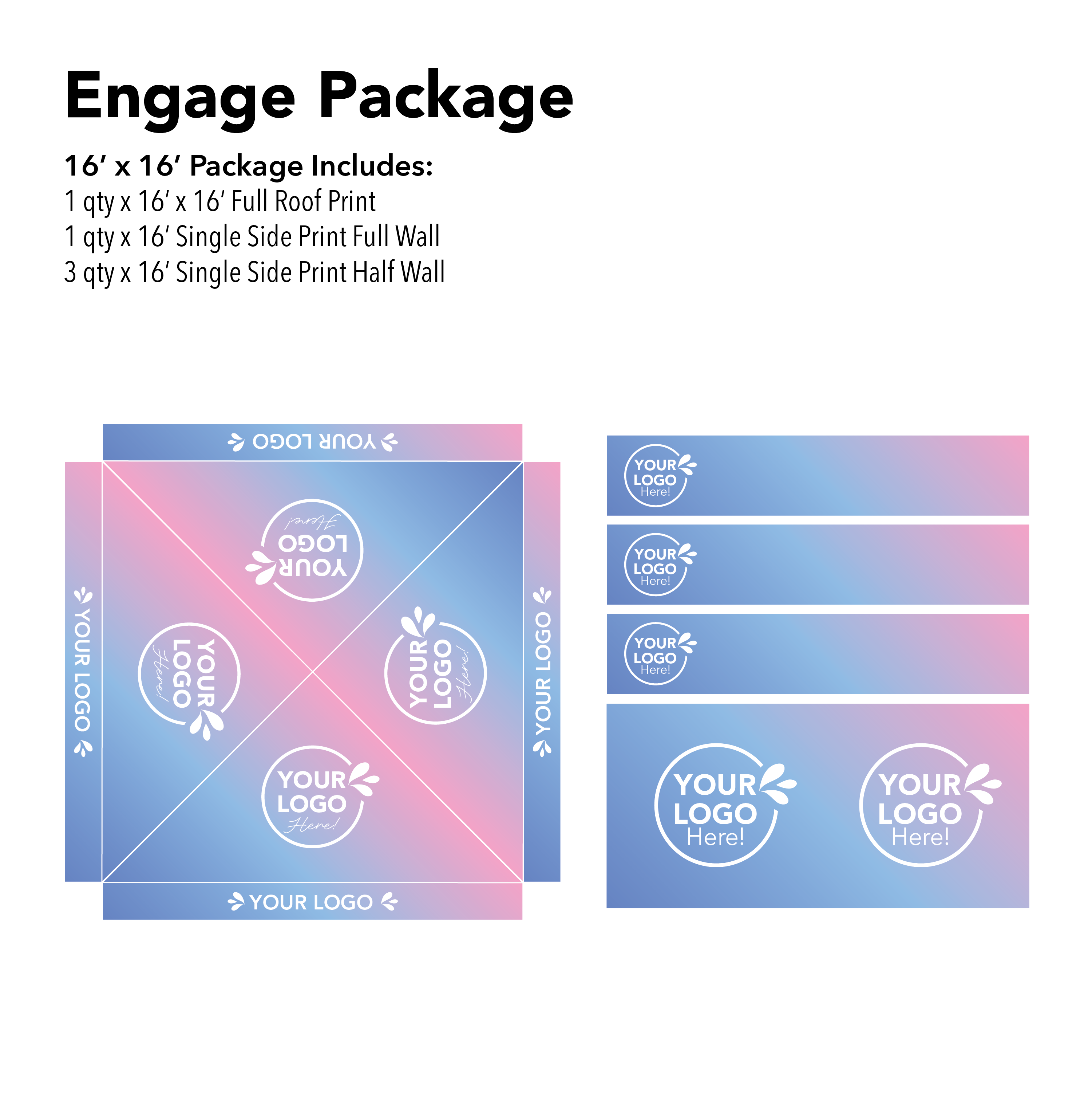 16x16 Custom Canopy Engage Package Details