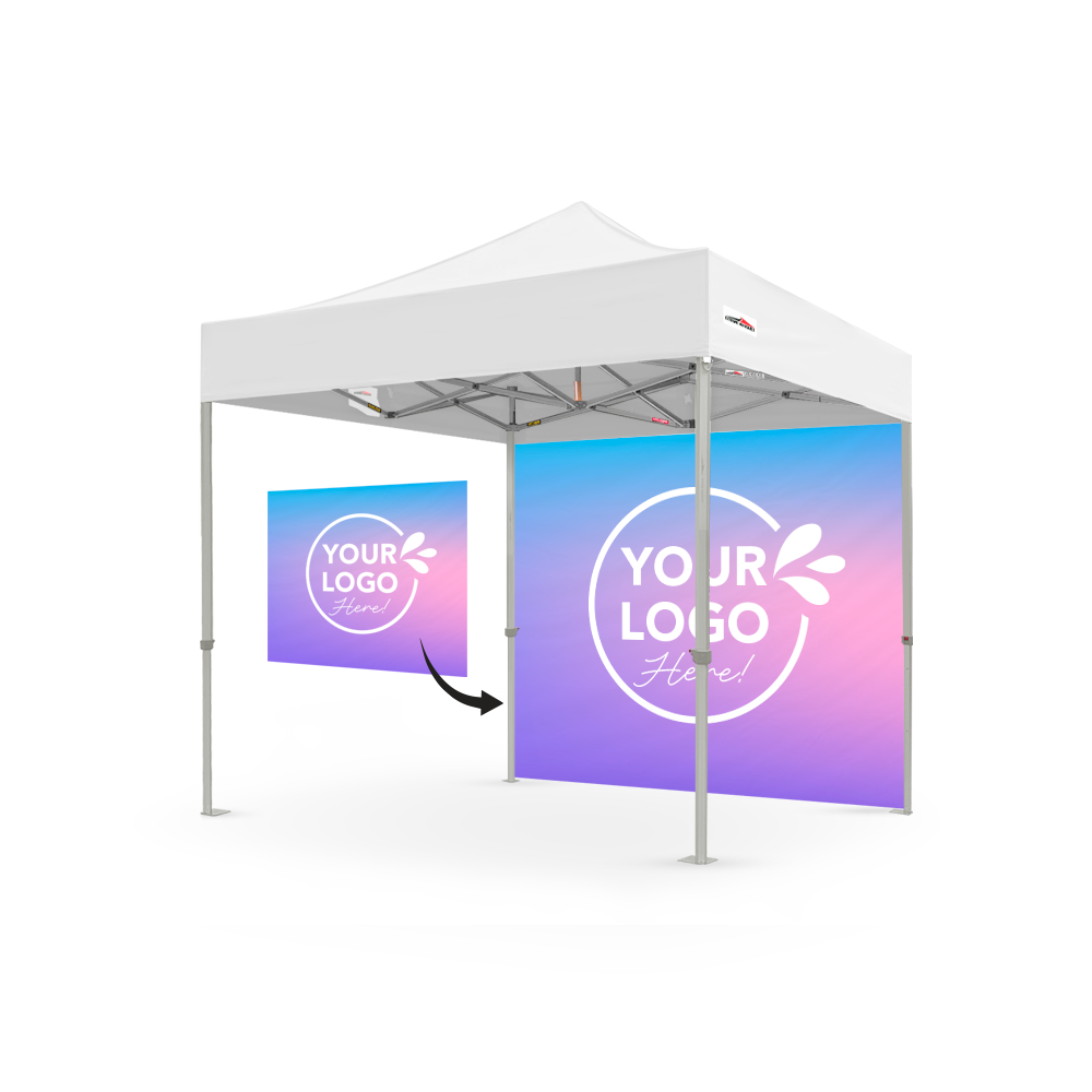 Custom full double printed canopy wall