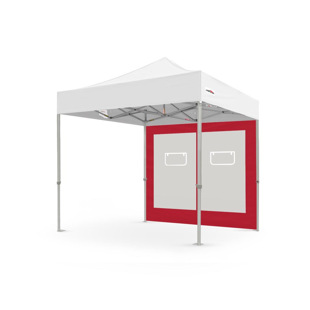 Plain 8' Canopy Service Window Wall in Red