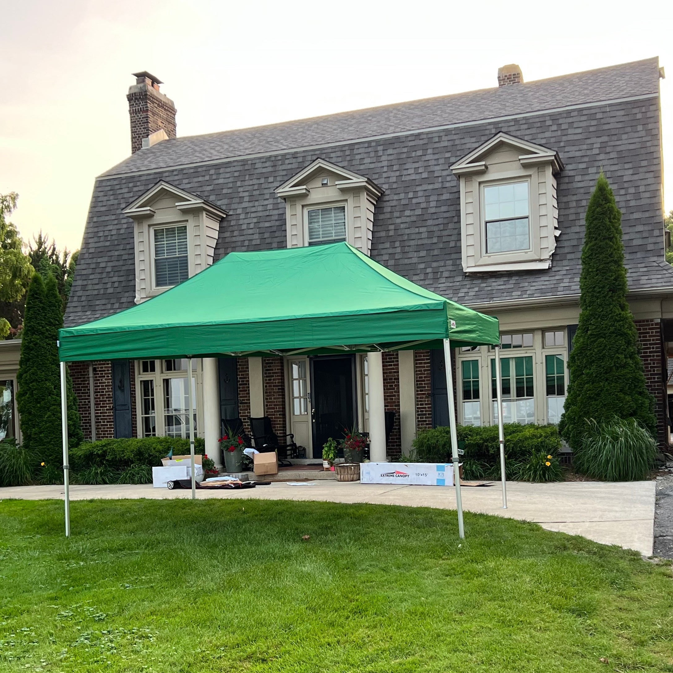 X6 velocity high strength 10x15 canopy tent set up by Extreme Canopy