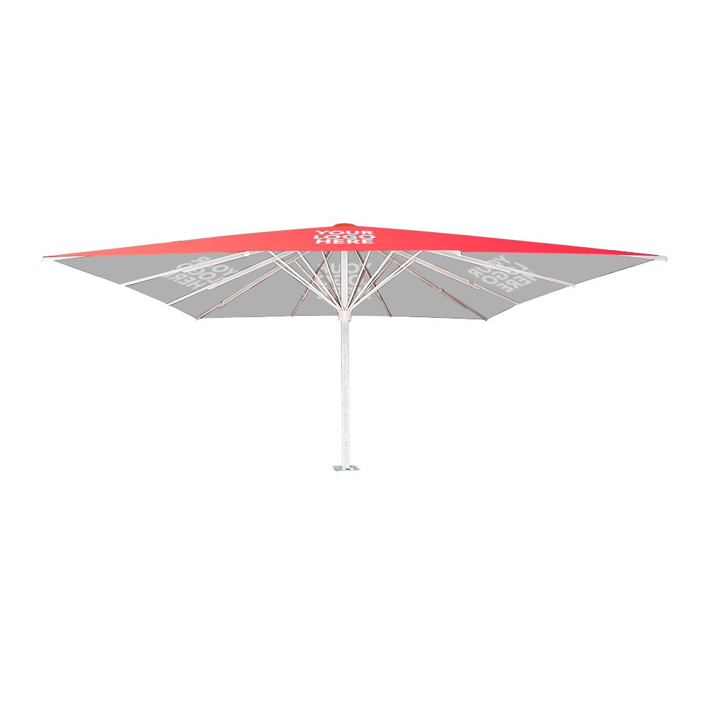 10 foot cantilever square patio umbrella 10' Classic Square AKZ Tilting Cantilever Umbrella