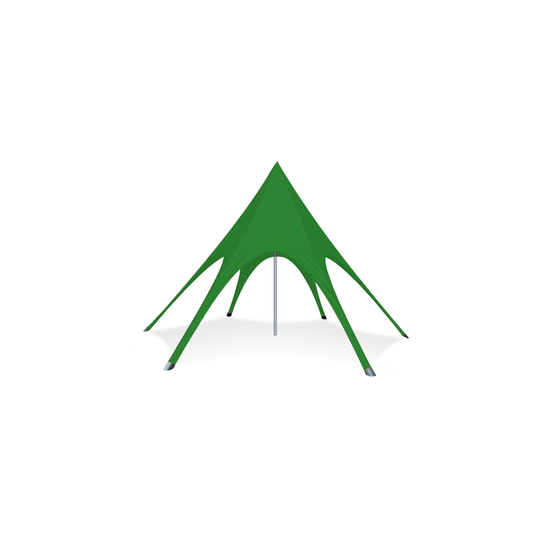 20ft Single Pole Star Shade in Green