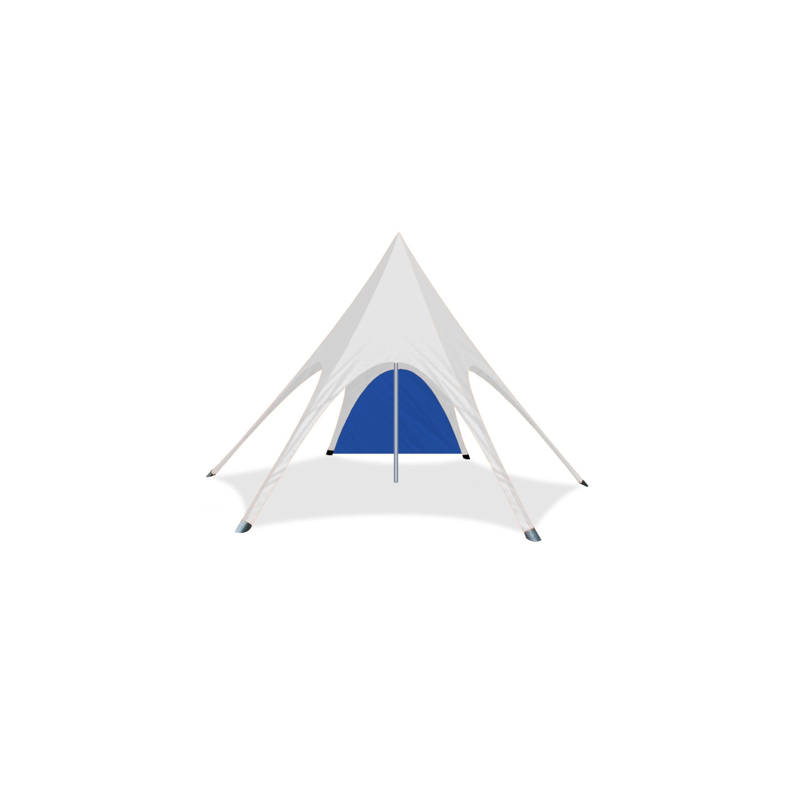 20ft Star Shade Plain Wall in Blue