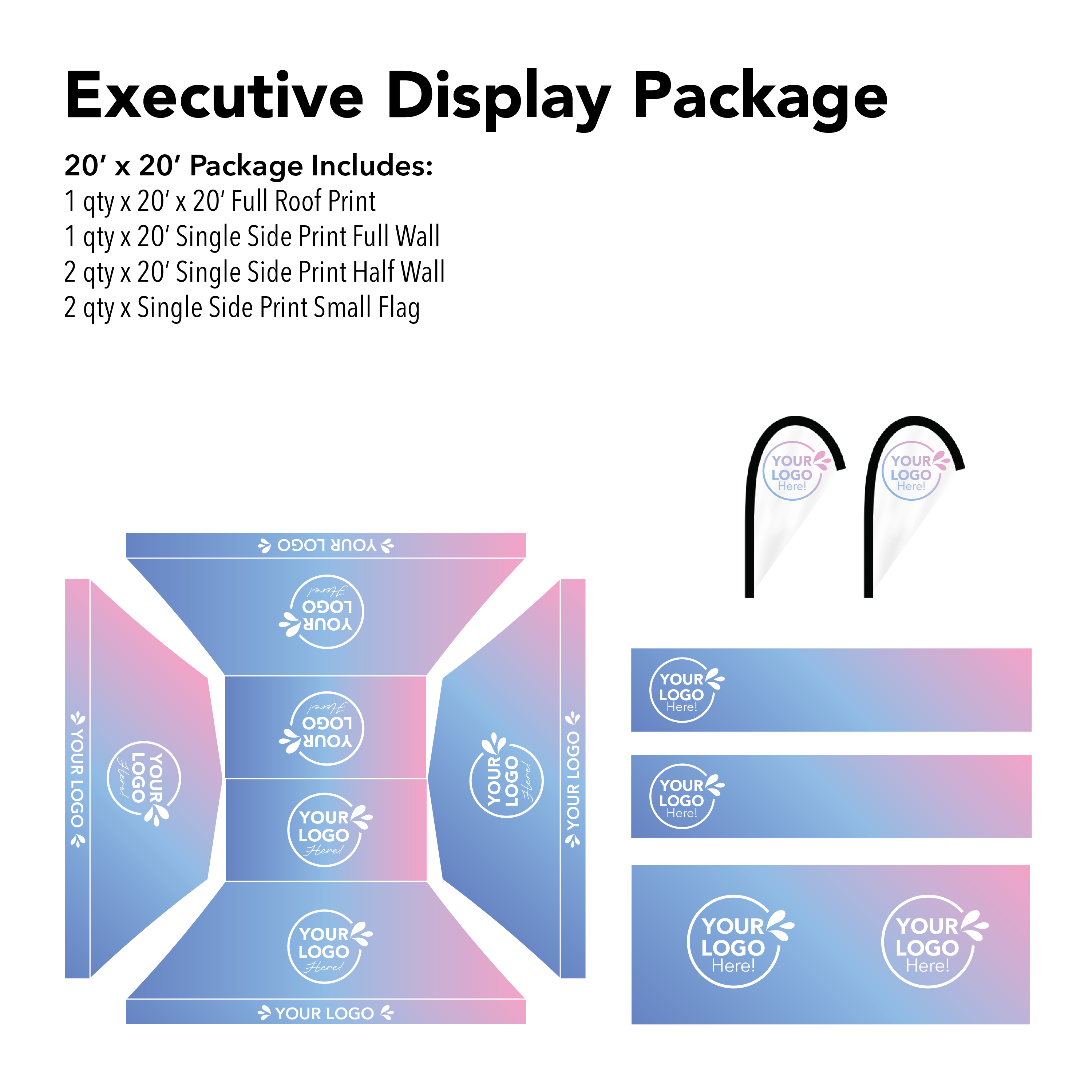 20' x 20' Custom Canopy | Executive Display Package