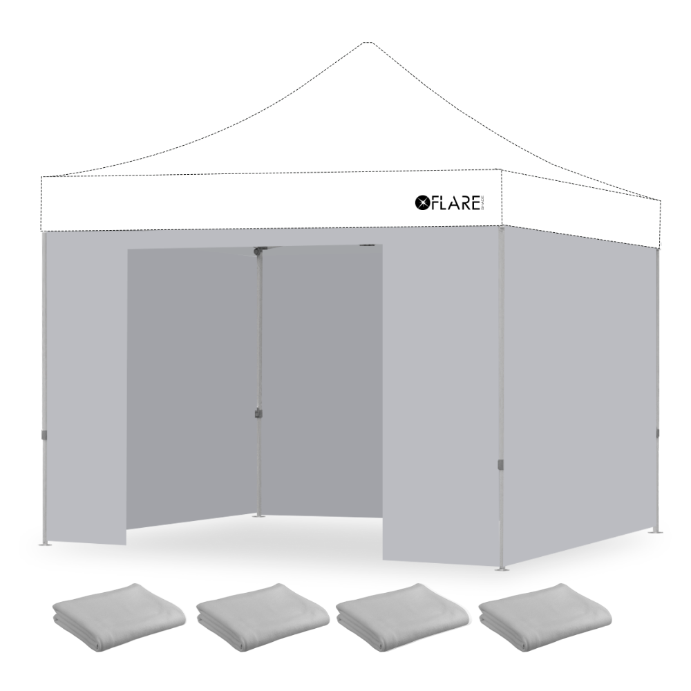 10' x 10' Wall Kit | X4 X-TREK | Flare Shade | Durable Wall Kit
