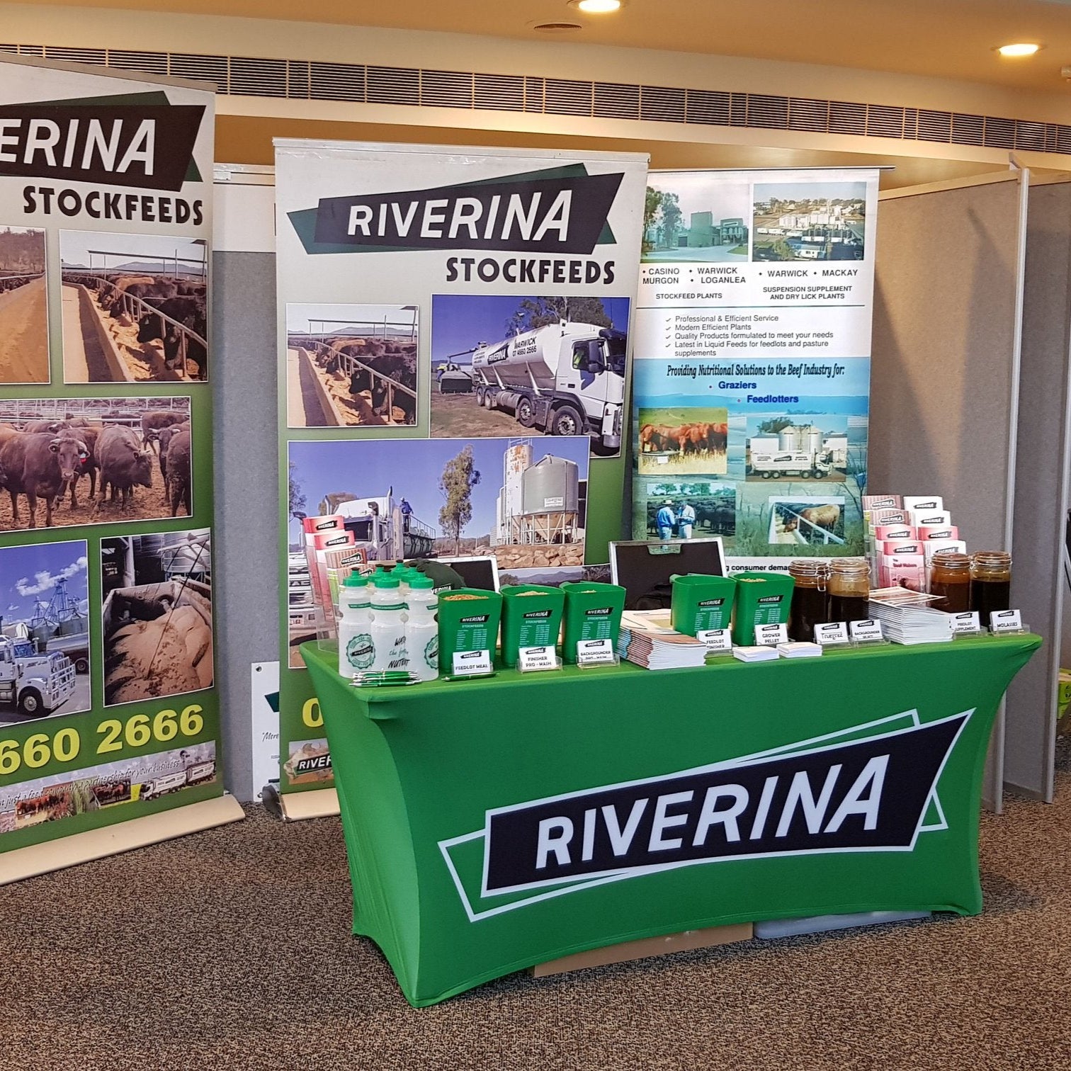 Custom Printed Stretch Table Cover for Riverina