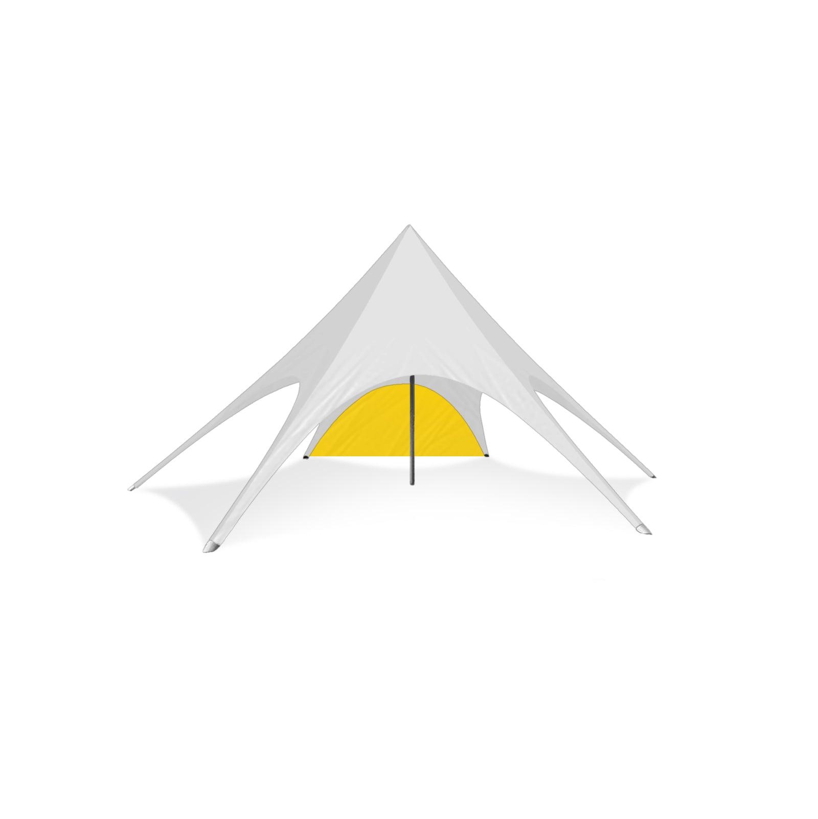 33ft Star Shade Plain Wall in Yellow