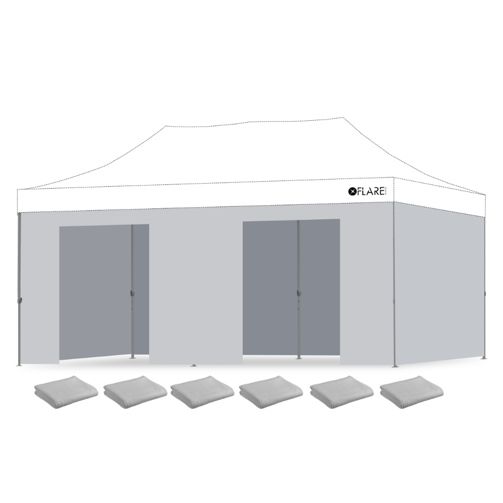 X4 X-Trek 10' X 20' Wall Kit Gray