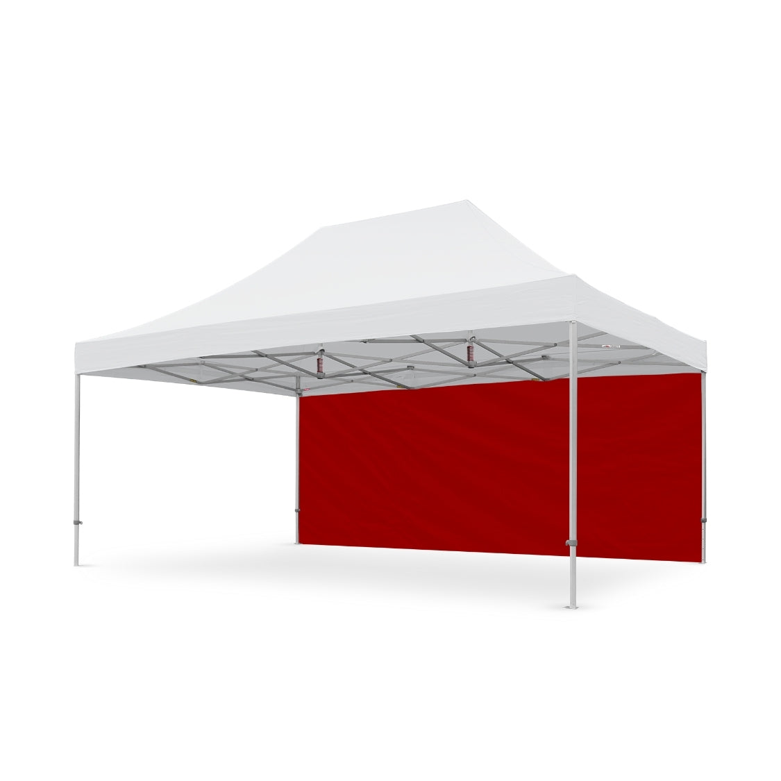 PVC Coated Plain 20' Tec Canopy Wall in Red