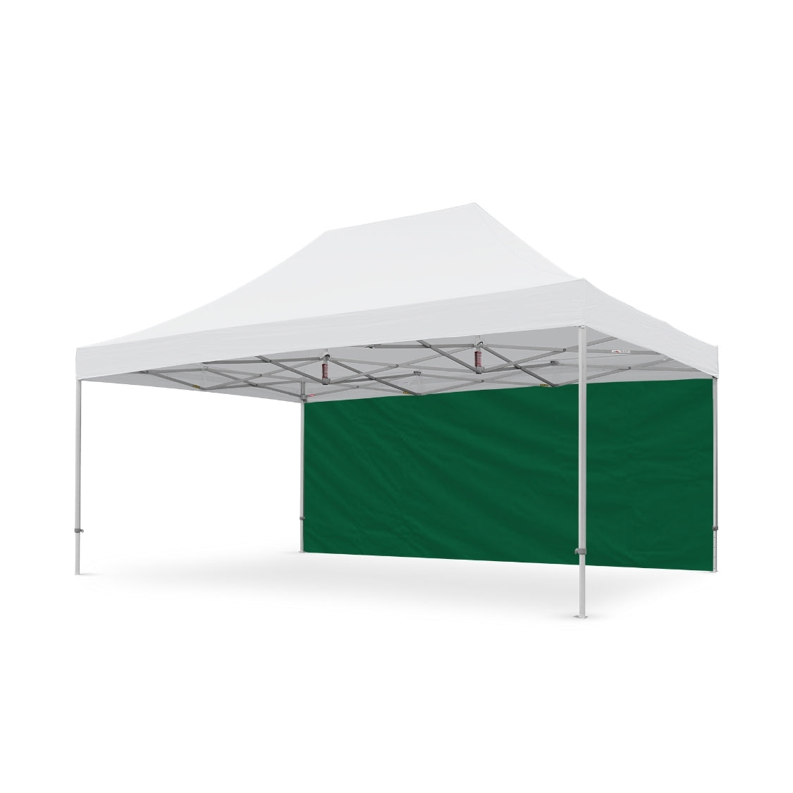 PVC Coated Plain 20' Tec Canopy Wall in Green