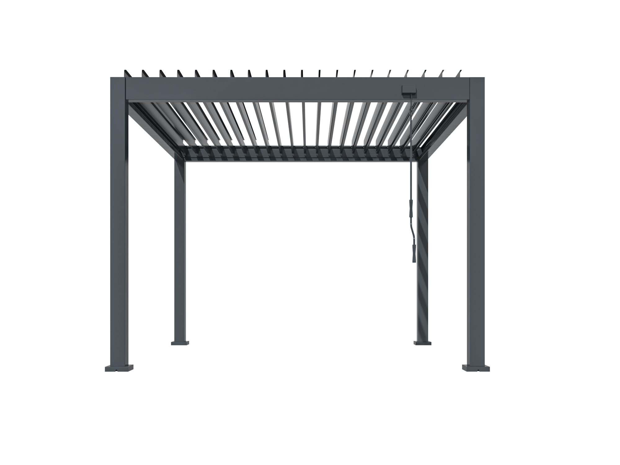 3X3 Grey Manual Pergola