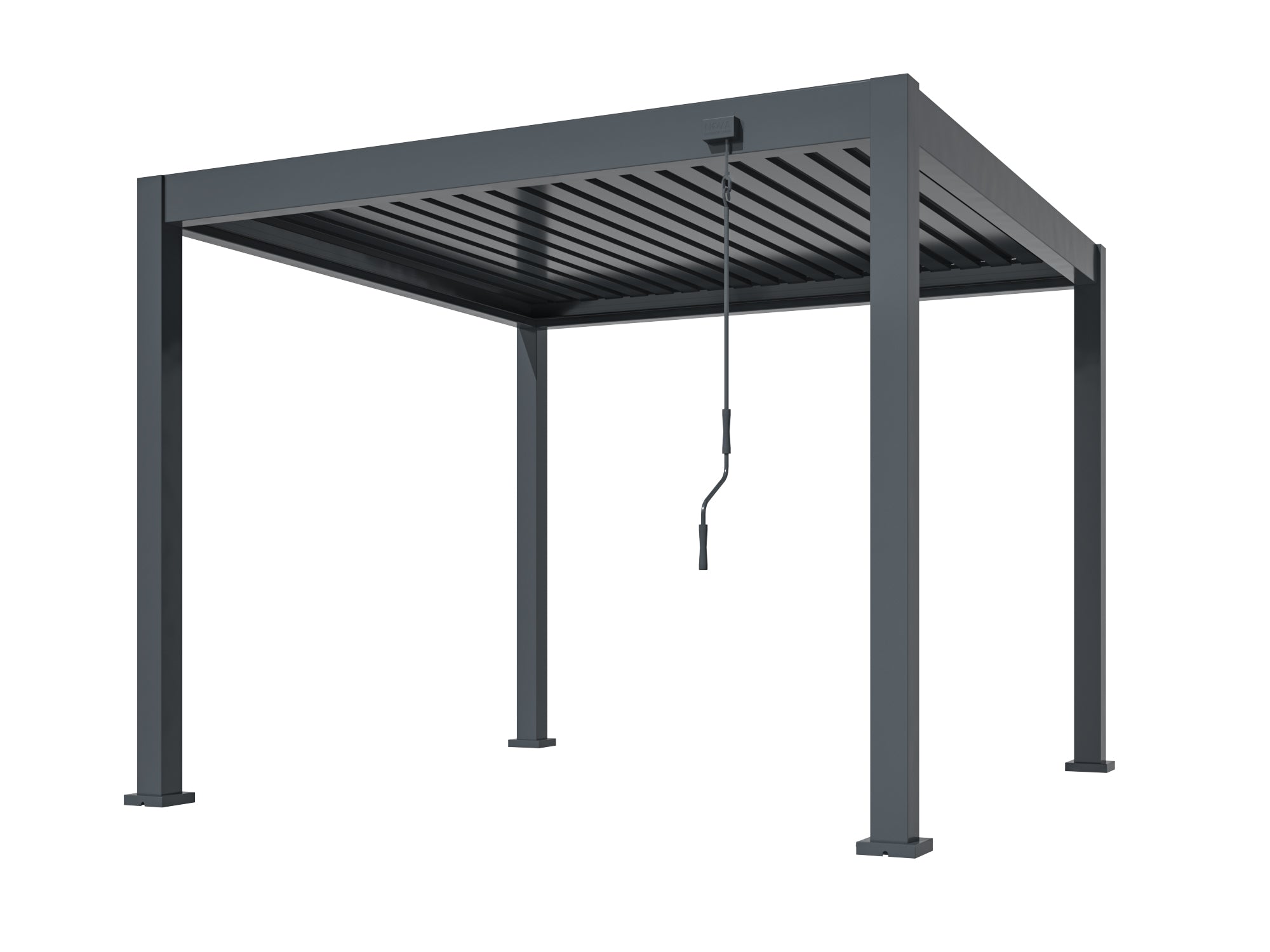 3X3 Grey E2000 Manual Pergola