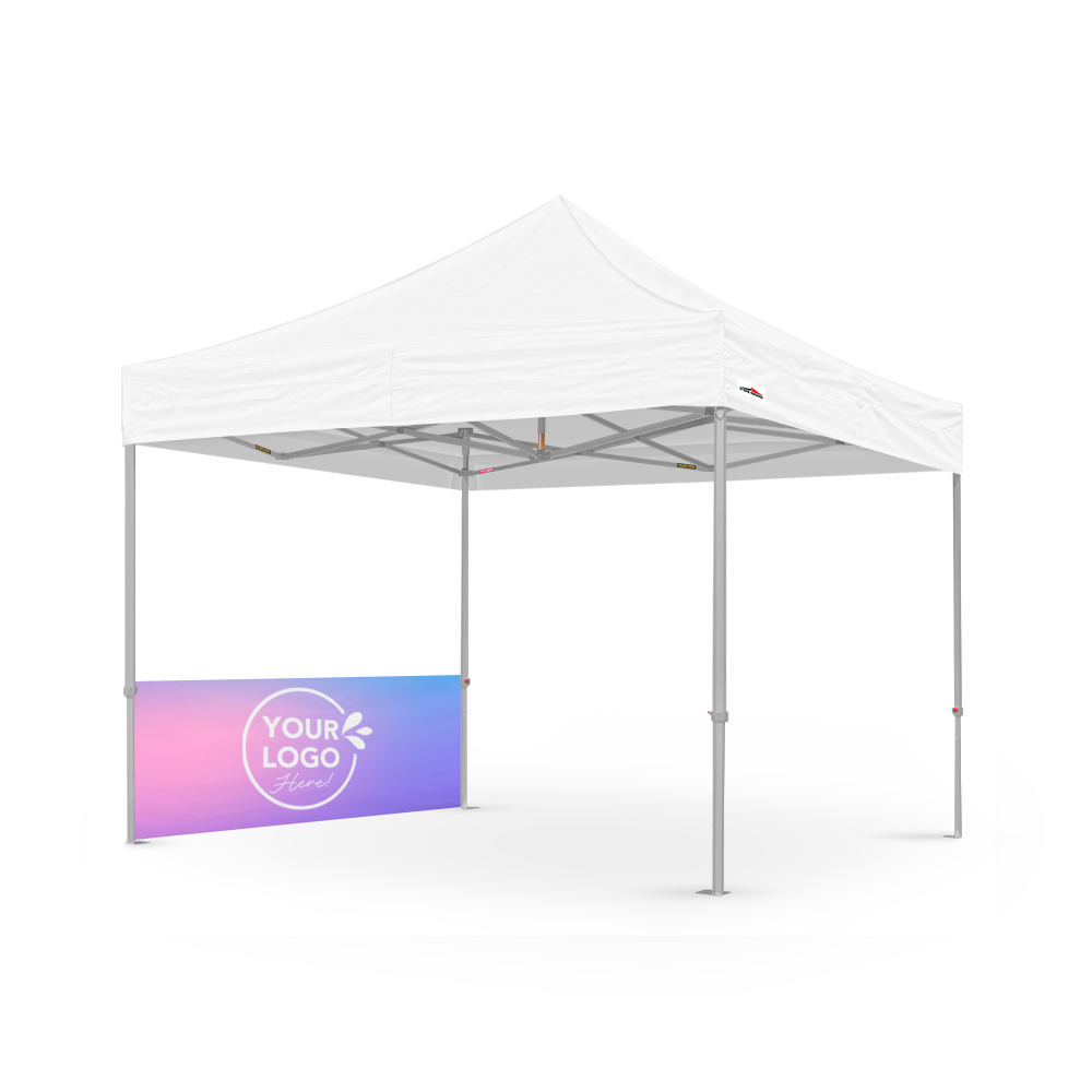 10' Printed Canopy Half Wall Custom Event Tent Accessory