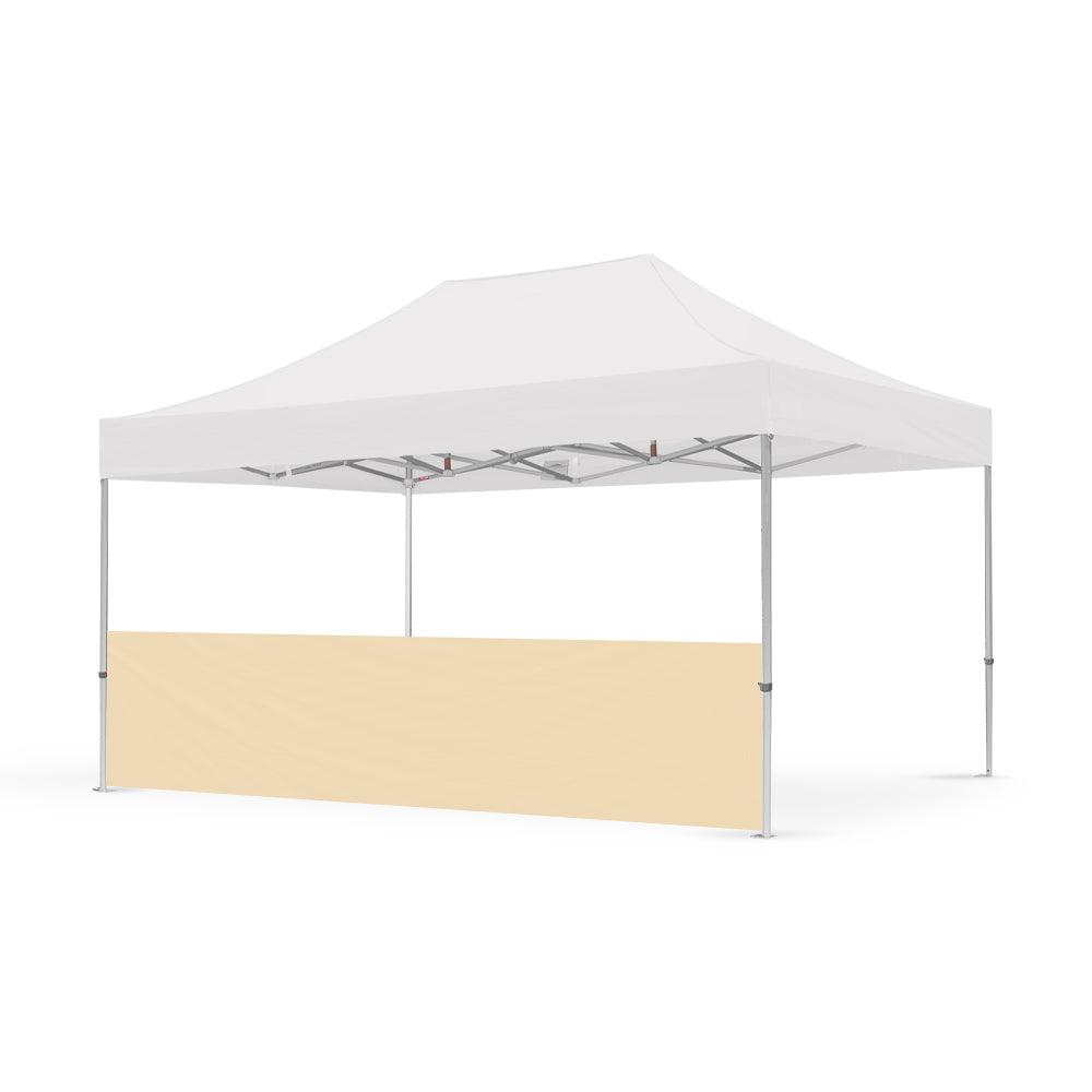 Extreme Marquees 4.5m cream half wall side panel designed for a canopy tent