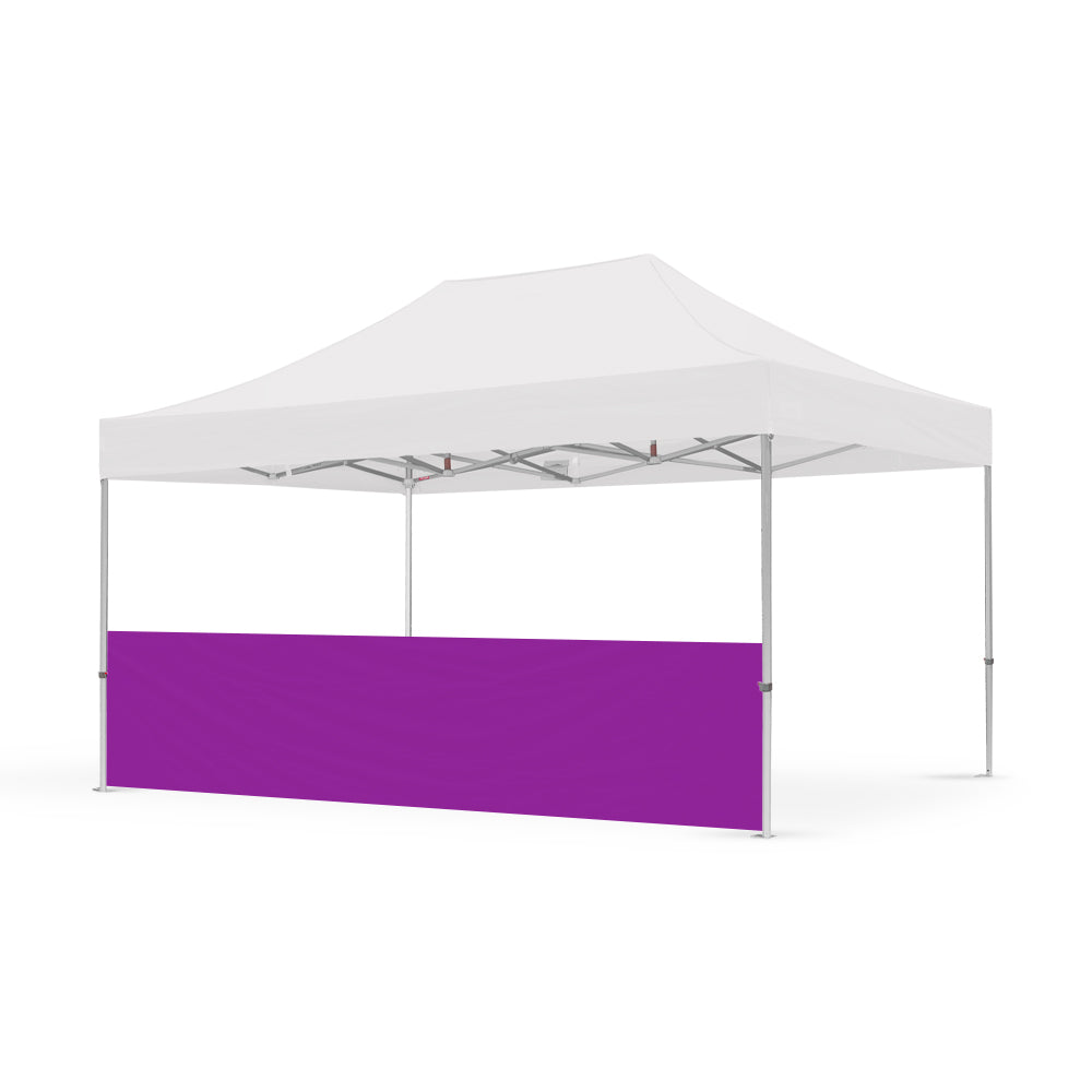 Extreme Marquees 4.5m purple half wall side panel designed for a canopy tent