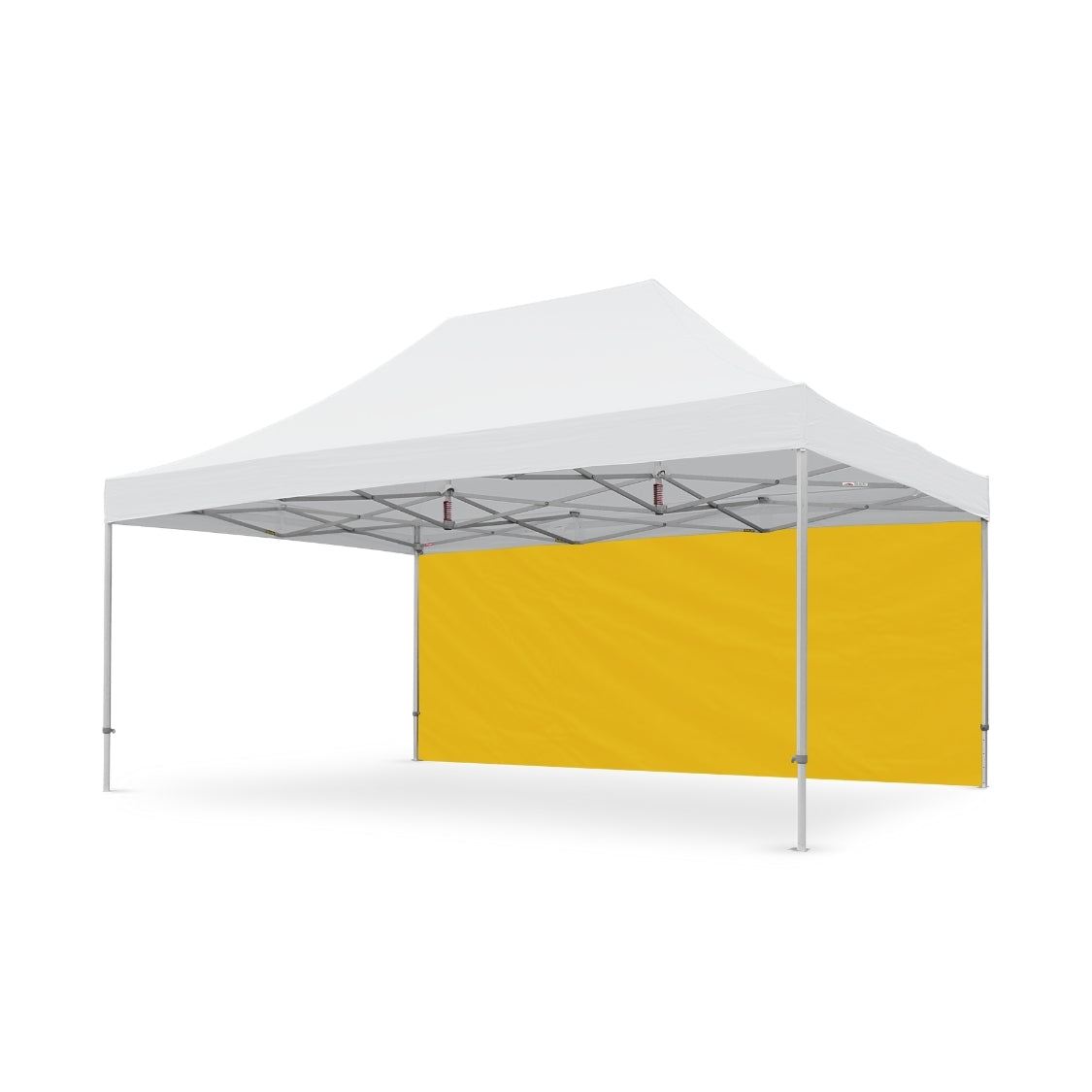 PVC Coated Plain 20' Tec Canopy Wall in Yellow