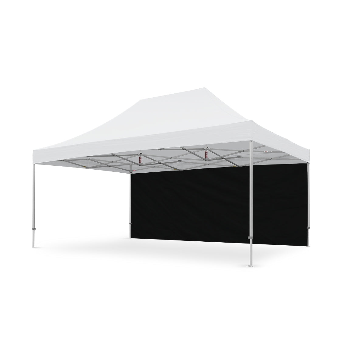 PVC Coated Plain 20' Tec Canopy Wall in Black