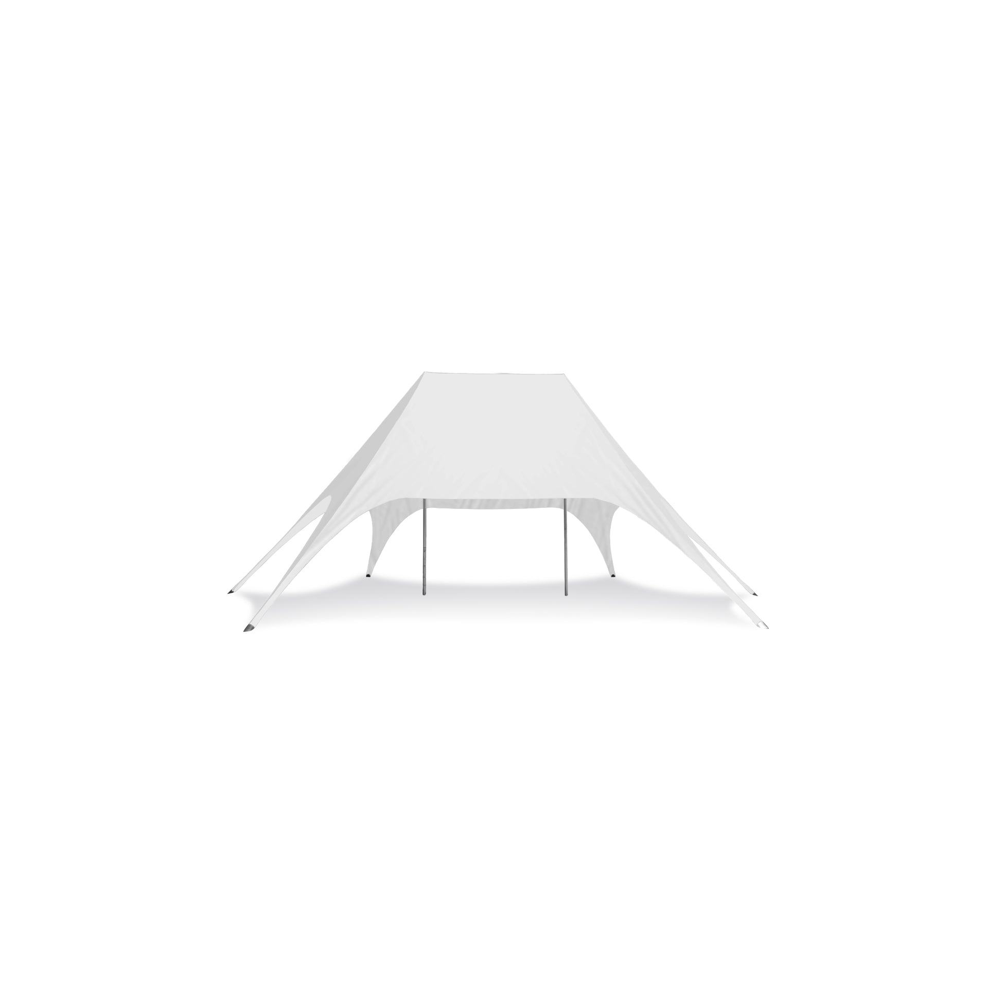 44ft x 28ft Double Pole Star Shade White - Extreme Canopy