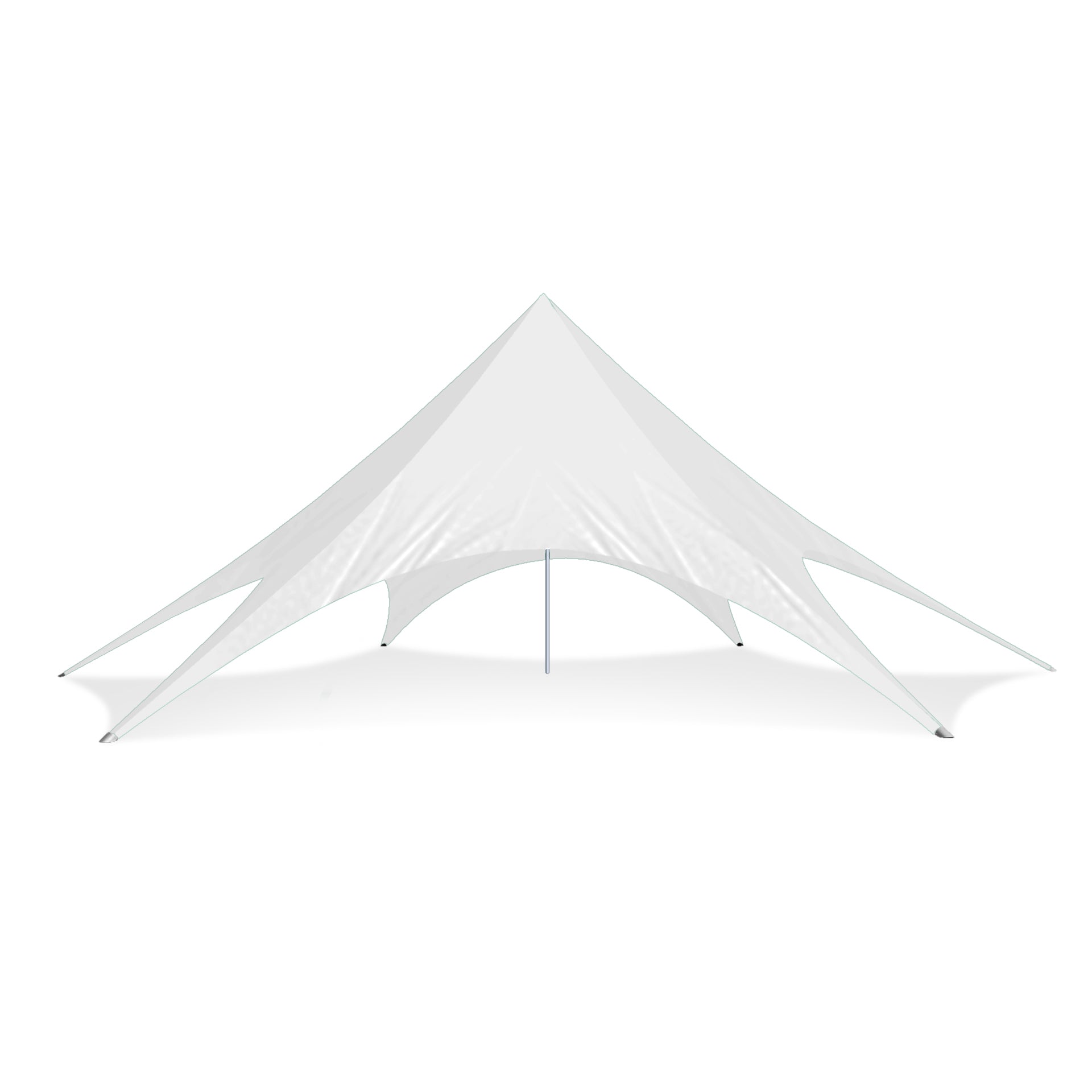 46ft Single Pole Star Shade White - Extreme Canopy