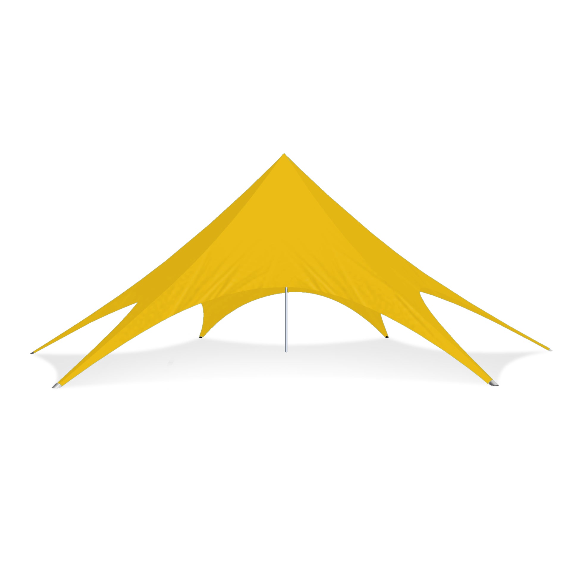 46ft Single Pole Star Shade Yellow - Extreme Canopy