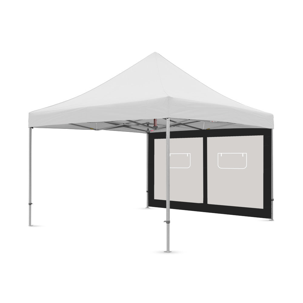 Extreme Canopy 13' Canopy Service Window Wall in Black