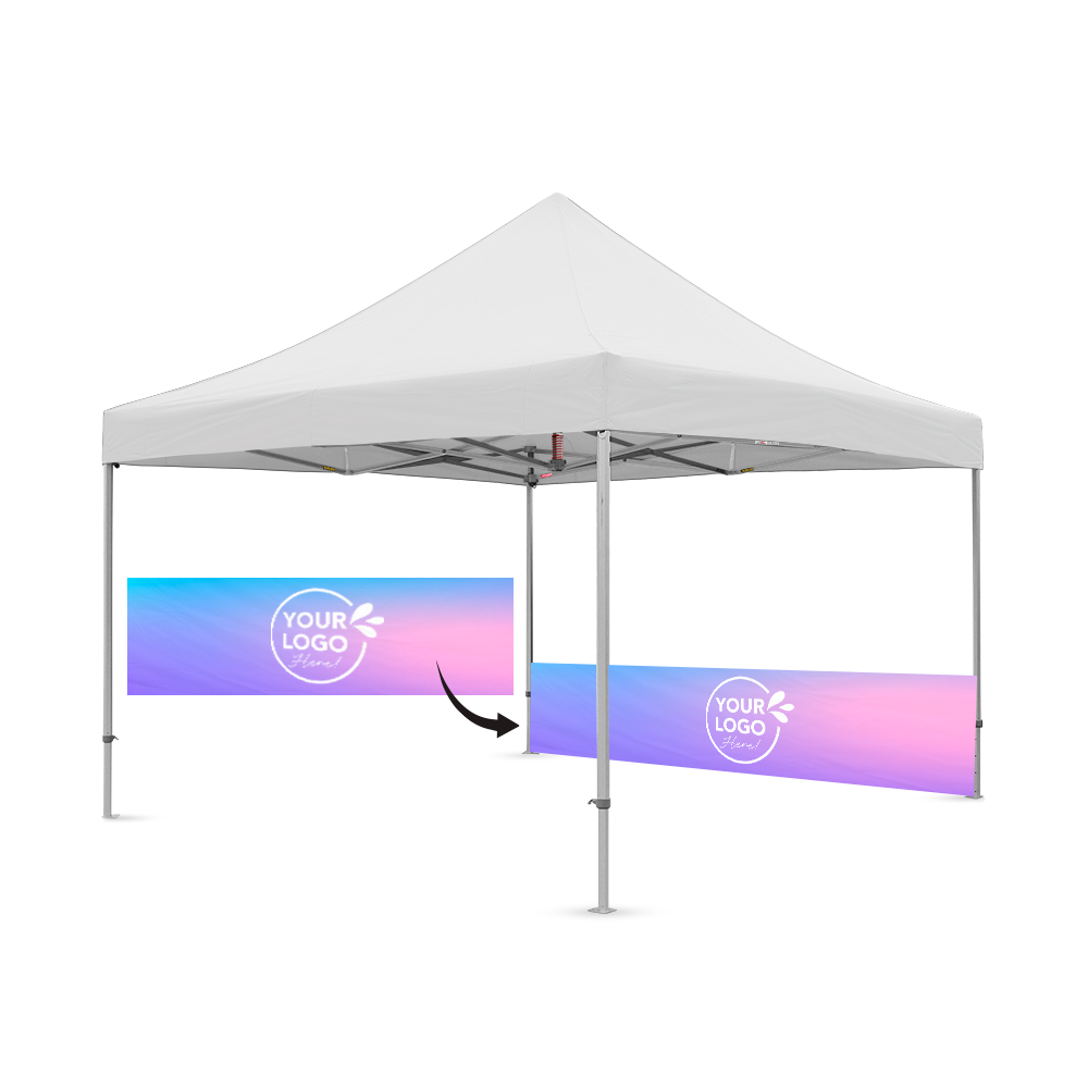 13' Printed Canopy Half Wall | Canopy Accessory