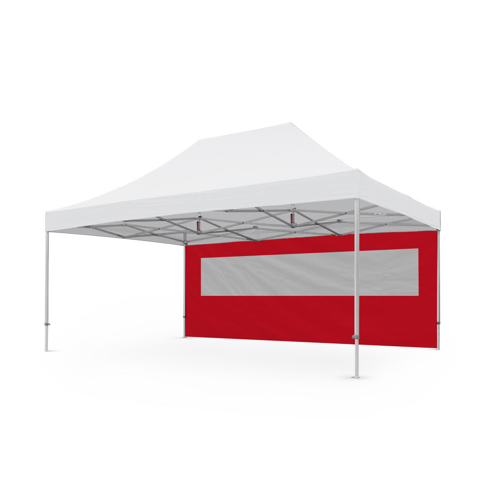 20ft Tec Canopy PVC Window Wall in Red