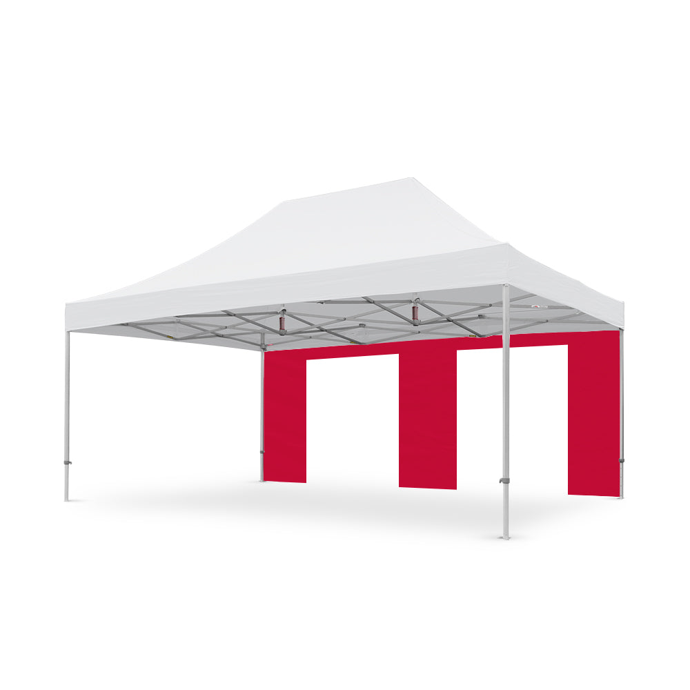 PVC Coated 20' Tec Canopy Door Wall in Red
