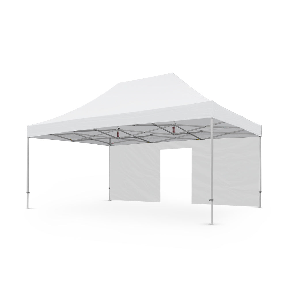 PVC Coated 20' Tec Canopy Door Wall in White