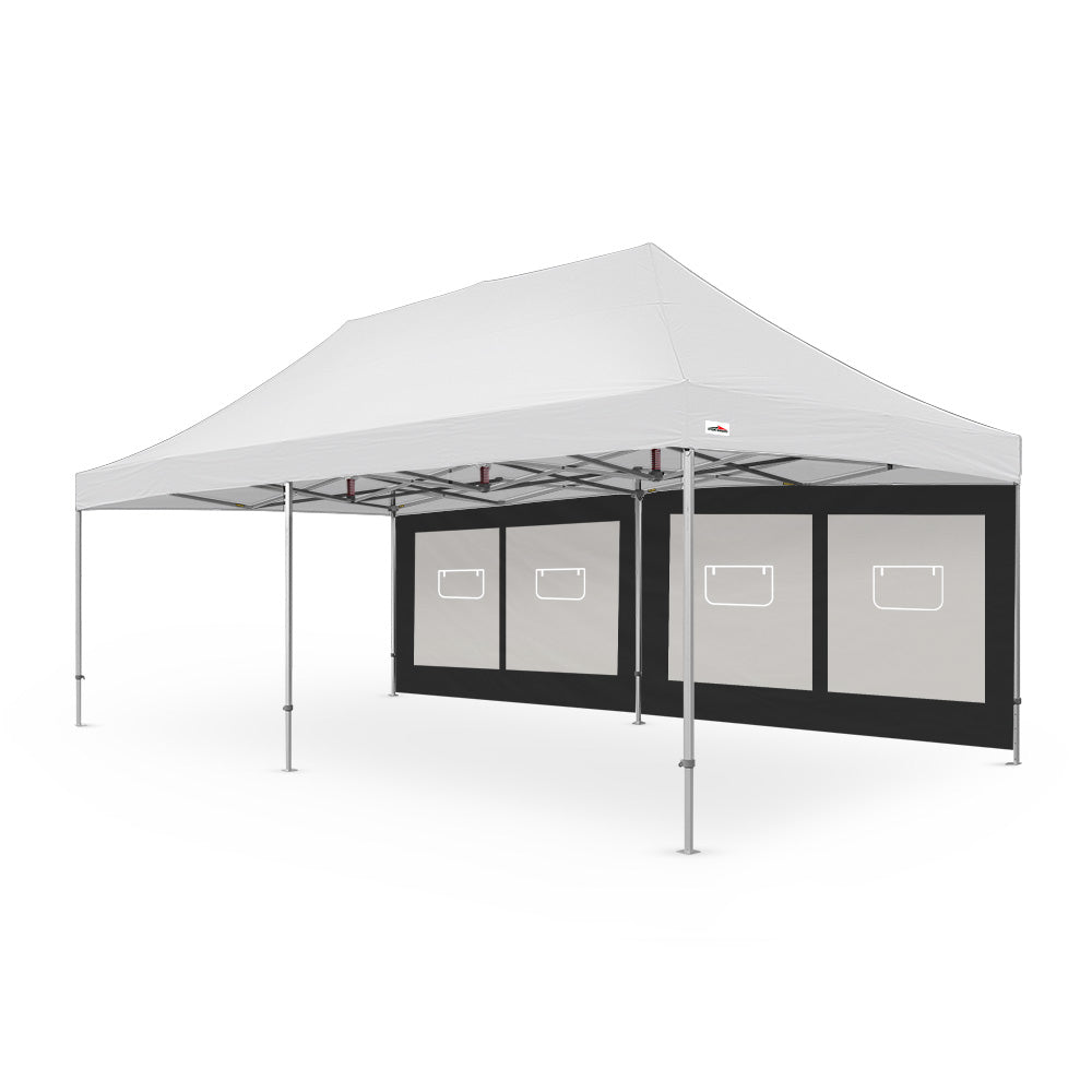 26' Canopy Service Window Wall in Black - Extreme Canopy