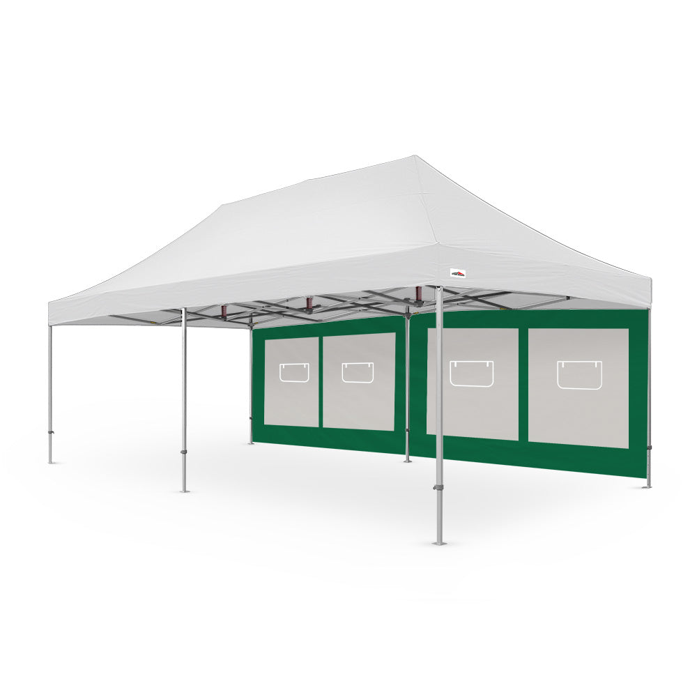 26' Canopy Service Window Wall in Green - Extreme Canopy