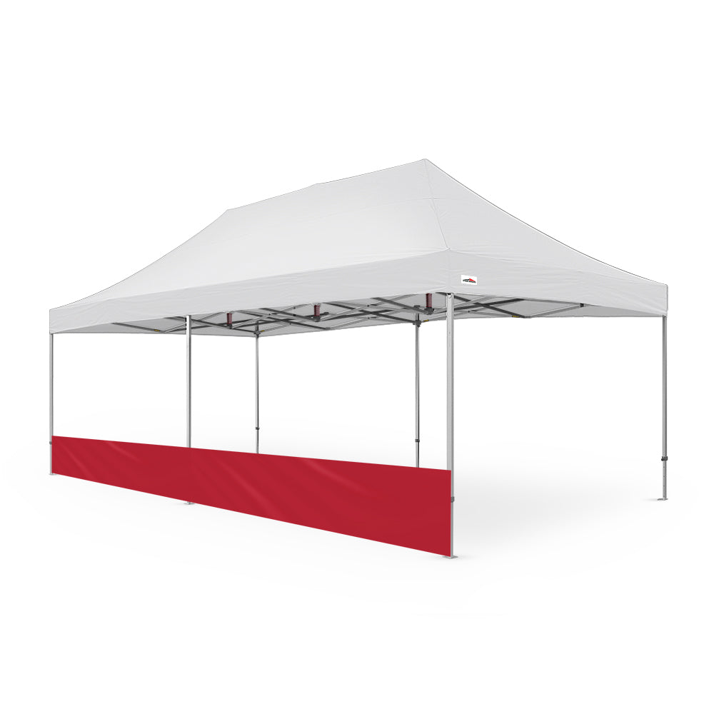 26ft Canopy Half Wall in Red - Extreme Canopy