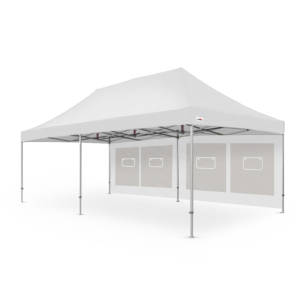 26' Canopy Service Window Wall in White - Extreme Canopy