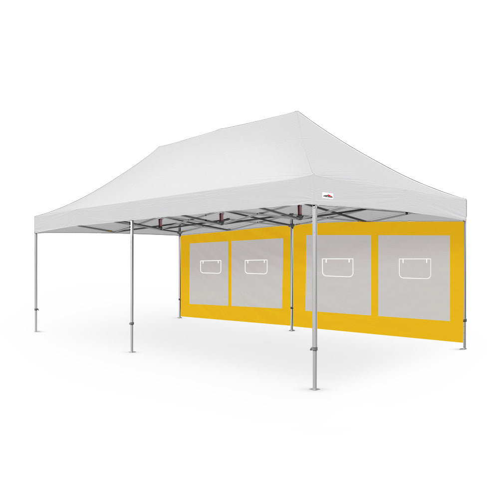 26' Canopy Service Window Wall in Yellow - Extreme Canopy