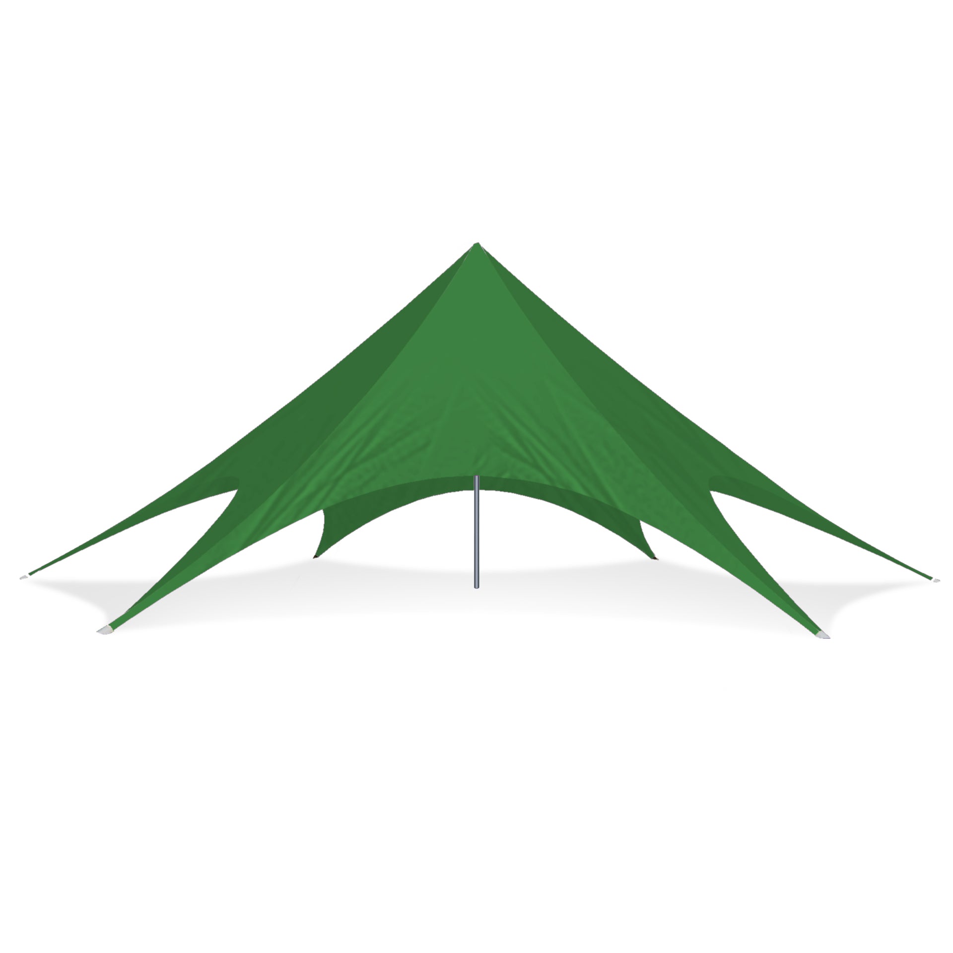 52ft Single Pole Star Shade Green - Extreme Canopy